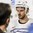 PARIS, FRANCE - MAY 6: France's Jonathan Janil #3 speaks to the media following a 3-2 loss to team Norway during preliminary round action at the 2017 IIHF Ice Hockey World Championship. (Photo by Matt Zambonin/HHOF-IIHF Images)